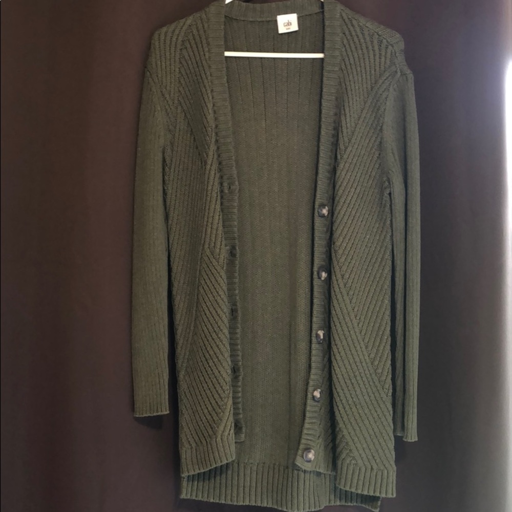 Cabi cardigan in hunter green